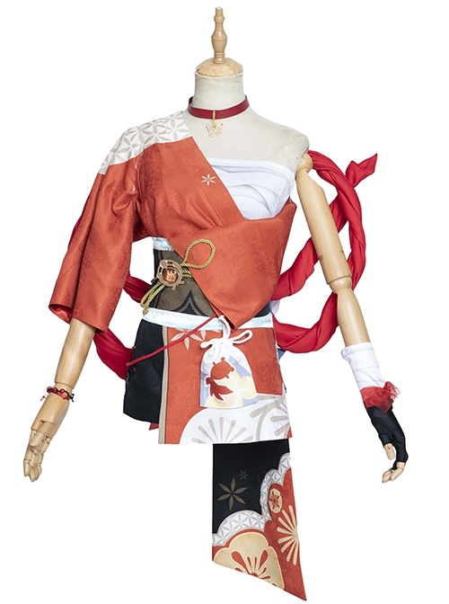 Game Genshin Impact Naganohara Yoimiya Outfit Second Version Halloween Game Cosplay Costume Full Set