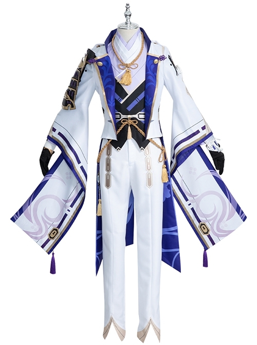 Game Genshin Impact Kamisato Ayato Second Version Halloween Cosplay Costume Full Set