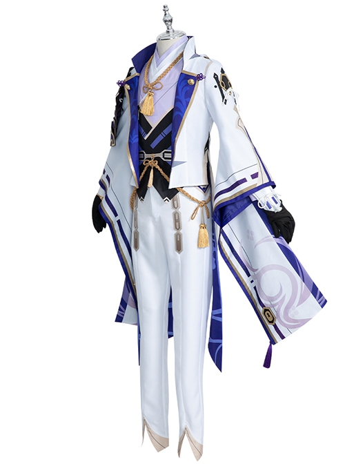 Game Genshin Impact Kamisato Ayato Second Version Halloween Cosplay Costume Full Set