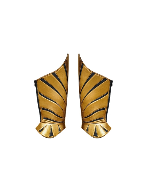 Movie Black Adam Teth-Adam Battle Suit Halloween Cosplay Accessories Golden Leg Guards