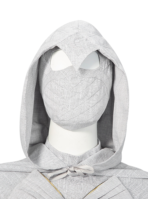 TV Drama Moon Knight Marc Spector Battle Suit Halloween Cosplay Accessories Gray Headcover