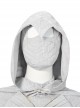 TV Drama Moon Knight Marc Spector Battle Suit Halloween Cosplay Accessories Gray Headcover