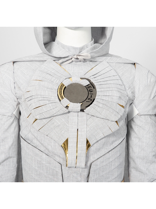 TV Drama Moon Knight Marc Spector Battle Suit Halloween Cosplay Costume Gray Top