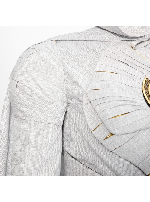 TV Drama Moon Knight Marc Spector Battle Suit Halloween Cosplay Costume Gray Top