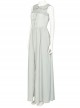 Game Elden Ring The Snow Witch Ranni Halloween Cosplay Costume Gray Sleeveless Dress