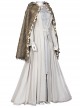 Game Elden Ring The Snow Witch Ranni Halloween Cosplay Costume Gray Outer Long Dress