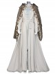 Game Elden Ring The Snow Witch Ranni Halloween Cosplay Costume Gray Outer Long Dress