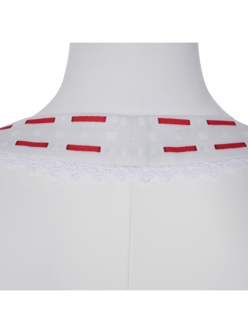 Animated Movie Encanto Luisa Halloween Cosplay Costume White Short Sleeve Top