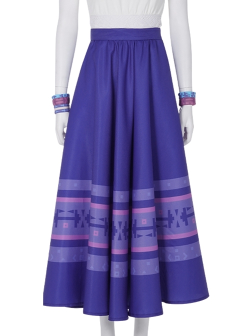 Animated Movie Encanto Luisa Halloween Cosplay Costume Long Skirt