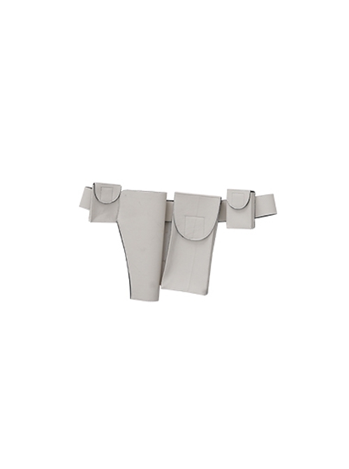 Game Star Wars Padme Amidala Queen White Battle Suit Halloween Cosplay Accessories Gray Belt Components