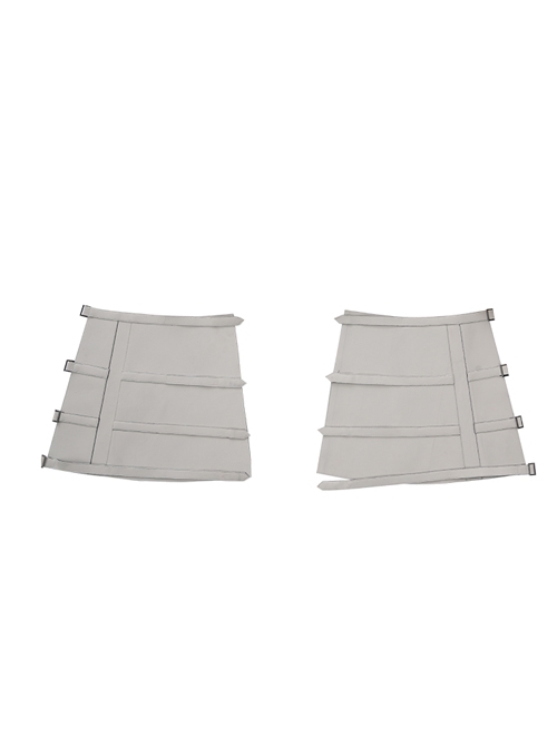 Game Star Wars Padme Amidala Queen White Battle Suit Halloween Cosplay Accessories Gray Leg Guards