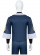Game Pokemon Legends Arceus Rei Halloween Cosplay Costume Blue Outerwear