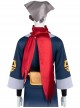 Game Pokemon Legends Arceus Akari Halloween Cosplay Accessories Gray Head Scarf And Red Scarf