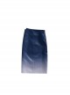 Game Pokemon Legends Arceus Akari Halloween Cosplay Costume Blue Gradient Skirt