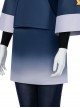 Game Pokemon Legends Arceus Akari Halloween Cosplay Costume Blue Gradient Skirt
