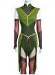 The Legend Of Vox Machina Keyleth Halloween Cosplay Costume Green Sleeveless Dress