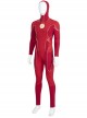 The Flash Season 8 Barry Allen Golden Battle Boots Version Halloween Cosplay Costume Red Bodysuit