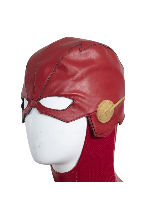 The Flash Season 8 Barry Allen Golden Battle Boots Version Halloween Cosplay Accessories Red Hat
