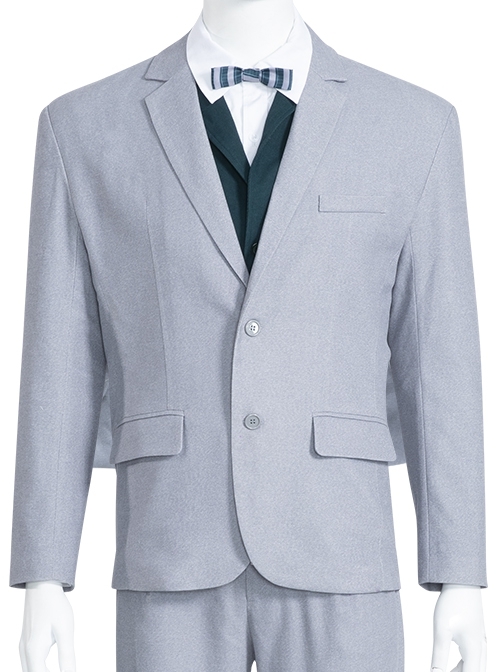 Fantastic Beasts The Crimes Of Grindelwald Newt Scamander Halloween Cosplay Costume Gray Suit Top