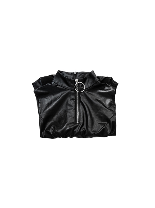 DC Comics Black Canary Halloween Cosplay Costume Black One-Piece Swimsuit