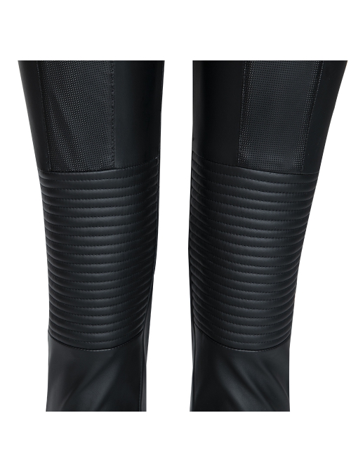 The Batman 2022 Catwoman Selina Kyle Black Battle Suit Halloween Cosplay Costume Black Bodysuit