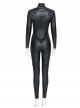 The Batman 2022 Catwoman Selina Kyle Black Battle Suit Halloween Cosplay Costume Black Bodysuit
