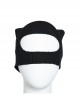 The Batman 2022 Catwoman Selina Kyle Black Battle Suit Halloween Cosplay Accessories Black Head Cover