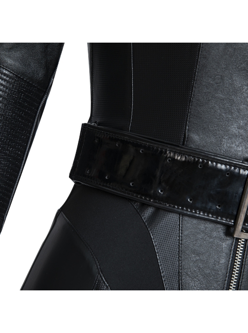 The Batman 2022 Catwoman Selina Kyle Black Battle Suit Halloween Cosplay Accessories Black Belt