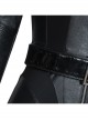 The Batman 2022 Catwoman Selina Kyle Black Battle Suit Halloween Cosplay Accessories Black Belt