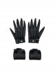 The Batman 2022 Catwoman Selina Kyle Black Battle Suit Halloween Cosplay Accessories Black Gloves And Wrist Guards