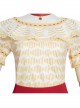 Anime Movie Encanto Dolores Madrigal Halloween Cosplay Costume Yellow Printing Top