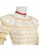 Anime Movie Encanto Dolores Madrigal Halloween Cosplay Costume Yellow Printing Top