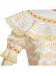 Anime Movie Encanto Dolores Madrigal Halloween Cosplay Costume Yellow Printing Top