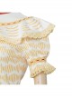 Anime Movie Encanto Dolores Madrigal Halloween Cosplay Costume Yellow Printing Top