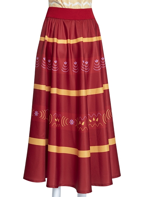 Anime Movie Encanto Dolores Madrigal Halloween Cosplay Costume Red Skirt