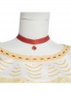 Anime Movie Encanto Dolores Madrigal Halloween Cosplay Accessories Red Headwear And Necklace