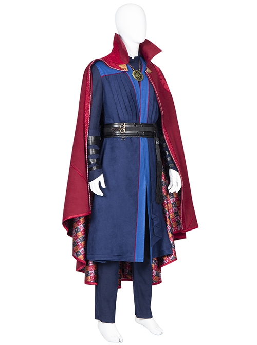 Doctor Strange In The Multiverse Of Madness Stephen Strange Halloween Cosplay Costume Red Cloak