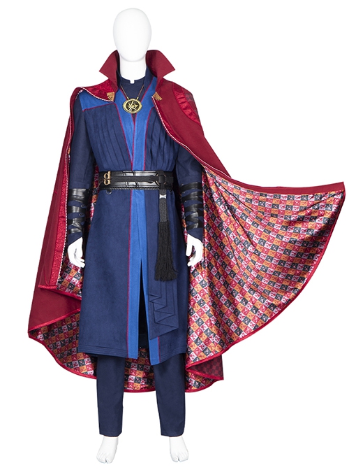 Doctor Strange In The Multiverse Of Madness Stephen Strange Halloween Cosplay Costume Red Cloak