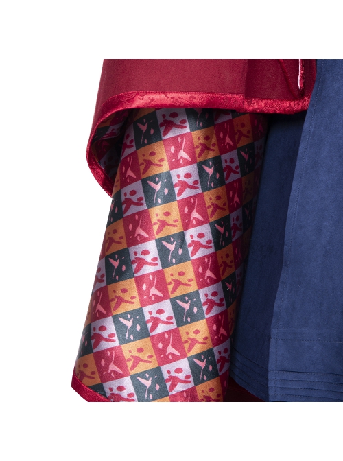 Doctor Strange In The Multiverse Of Madness Stephen Strange Halloween Cosplay Costume Red Cloak