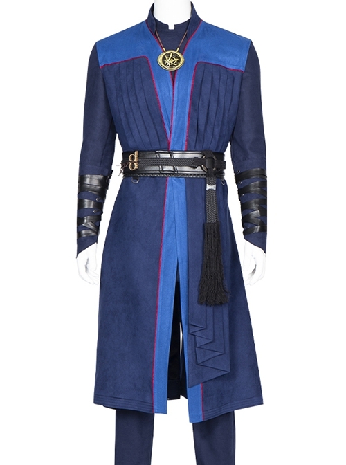 Doctor Strange In The Multiverse Of Madness Stephen Strange Halloween Cosplay Costume Blue Outerwear