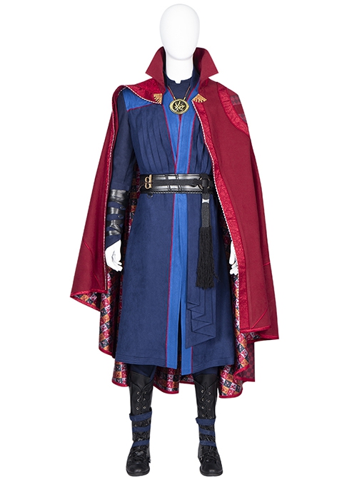 Doctor Strange In The Multiverse Of Madness Stephen Strange Halloween Cosplay Costume Blue Outerwear