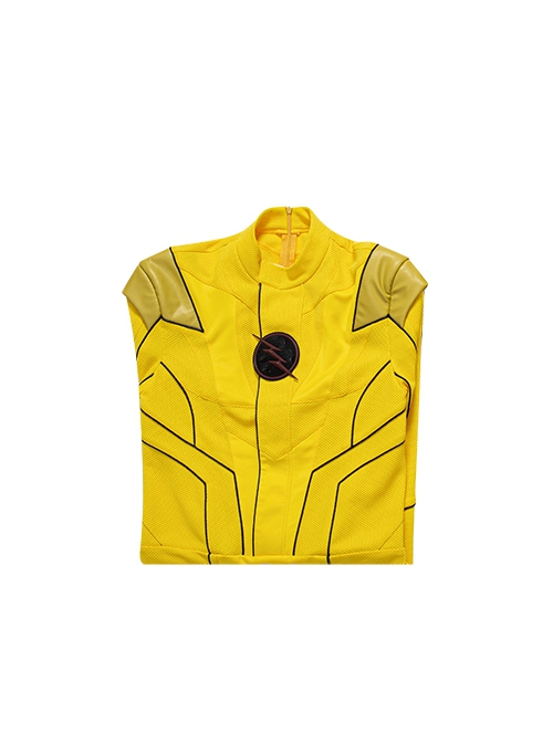 The Flash Season 8 Reverse-Flash Second Version Halloween Cosplay Costume Yellow Bodysuit