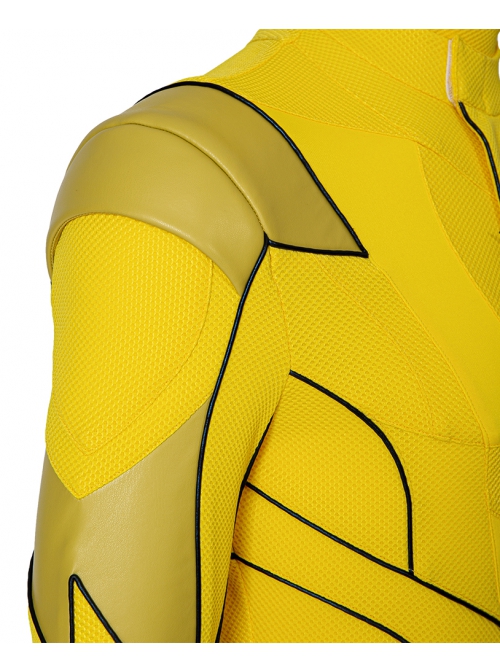 The Flash Season 8 Reverse-Flash Second Version Halloween Cosplay Costume Yellow Bodysuit