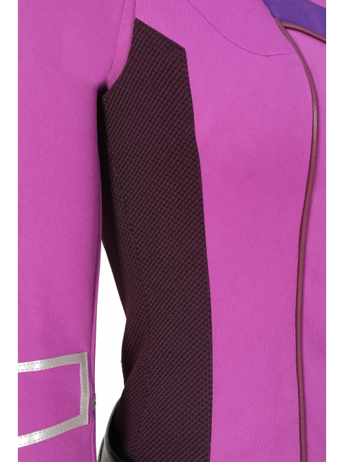 TV Drama Hawkeye Female Version Hawkeye Kate Bishop Battle Suit Halloween Cosplay Costume Purple Bottoming Top