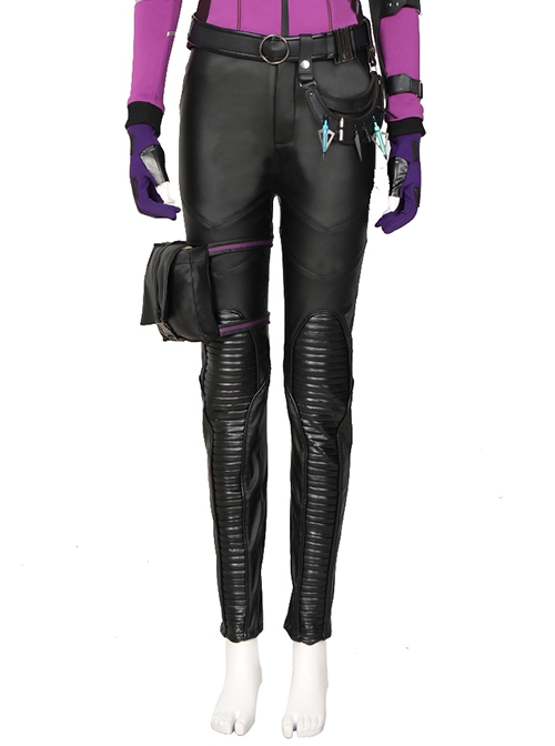 TV Drama Hawkeye Female Version Hawkeye Kate Bishop Battle Suit Halloween Cosplay Costume Black Trousers