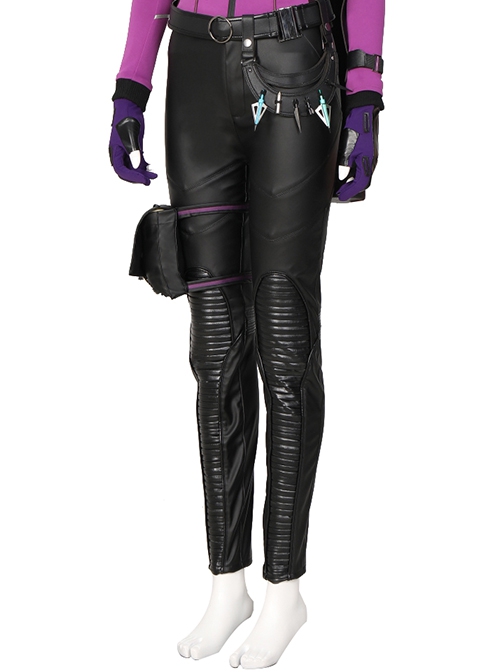 TV Drama Hawkeye Female Version Hawkeye Kate Bishop Battle Suit Halloween Cosplay Costume Black Trousers