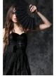 Victorian Retro Royal Black Lace Gothic Lolita Fan