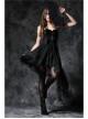 Victorian Retro Royal Black Lace Gothic Lolita Fan