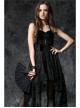 Victorian Retro Royal Black Lace Gothic Lolita Fan