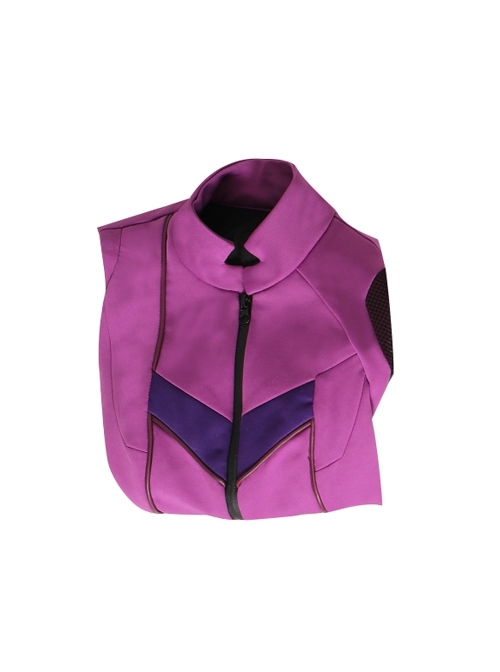 TV Drama Hawkeye Female Version Hawkeye Kate Bishop Battle Suit Halloween Cosplay Costume Purple Vest